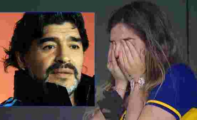 Maradona'nın kızı Dalma gözyaşlarını tutamadı