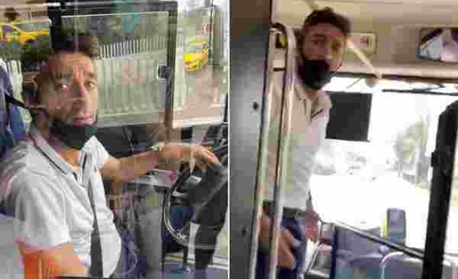 Maske Takmadığı İçin Uyaran Yolcuyu Otobüsten İndirmeye Çalışan Şoför