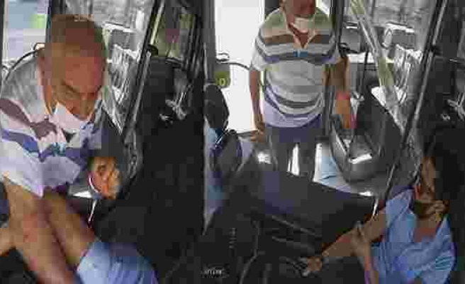 Maskeyi Düzgün Takması İçin Uyaran Otobüs Şoförüne Yumruk Atan Yolcu