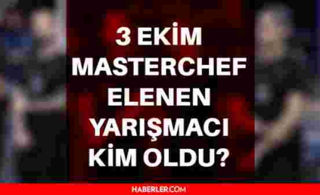 MasterChef Türkiye kim elendi? 3 Ekim Masterchef Türkiye'ye kim veda etti? MasterChef Türkiye kim gitti? MasterChef Türkiye kim elendi 3 Ekim 2021?