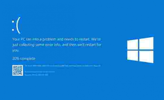 Mavi ekran, Windows 10'a geri döndü