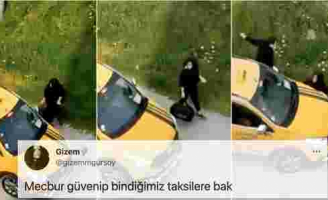 Mersin'de Taksici Abinin Aracını Kız Kardeşinin Üzerine Sürdüğü Görüntüler Kan Dondurdu