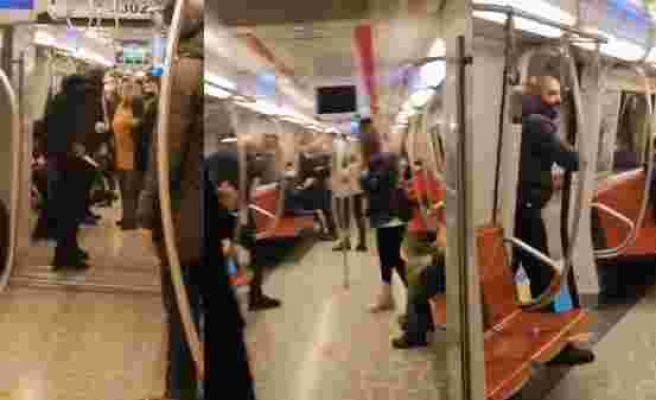 Metrodaki Bıçaklı Saldırgan Tahliye Oldu