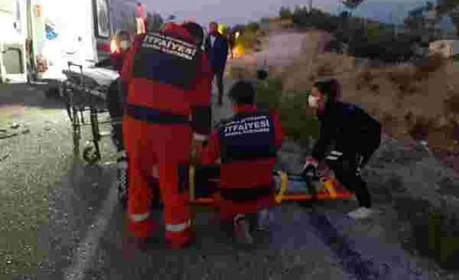 Muğla’da iki kamyonun çarpıştığı trafik kazasında 2 kişi yaralandı