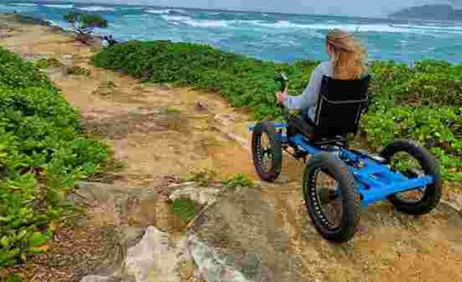 Off-road tekerlekli sandalye