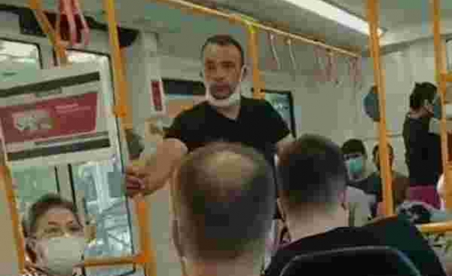 'Özel Harekatçıyım' Diyerek Metroda Maske Takmamakta Israr Eden Kişi Metrodan İndirildi