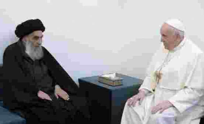 Papa Francesco, Irak'ta Şii Lider Ayetullah El Sistani ile Görüştü