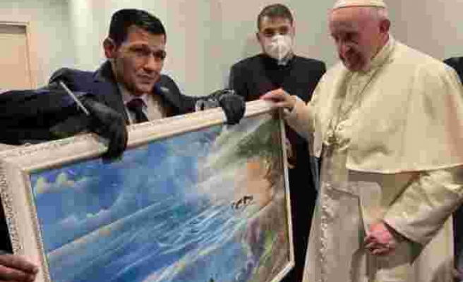 Papa ile görüşen Aylan bebeğin babası: Tabloyu insanların o olayı hatırlaması için verdim