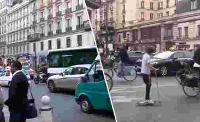 Paris Trafiğinin 2012 ve 2020 Yıllarından Karşılaştırmalı Görüntülerini İzlerken Hayran Kalacaksınız