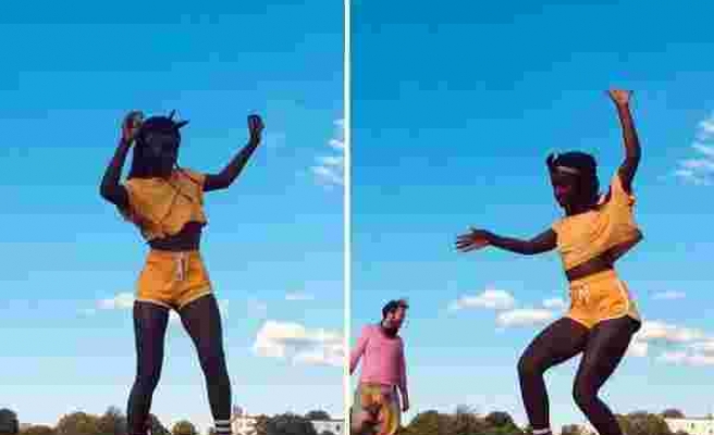 Paten ile Yaptığı Dansı İzlerken Hipnoz Etkisi Yaratan Amatör Dansçı
