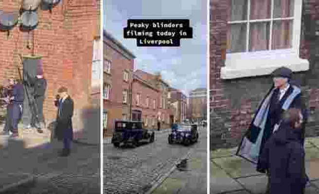 Peaky Blinders'ın Liverpool'da Devam Eden 6. Sezon Çekimlerinden Sosyal Medyaya Düşen Görüntüler