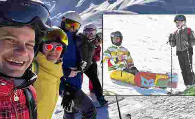 Pınar Altuğ ve Yağmur Atacan her fırsatta soluğu kayakta alıyor