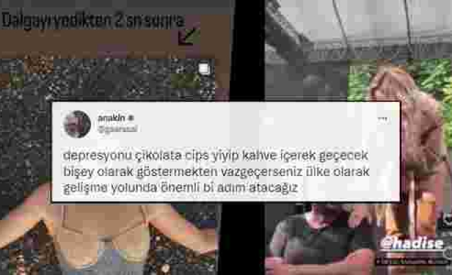 Pınar Deniz'in Denizde Dalga Mücadelesinden Hadise'yi Umursamayan Görevliye Son 24 Saatin Viral Olan Tweetleri