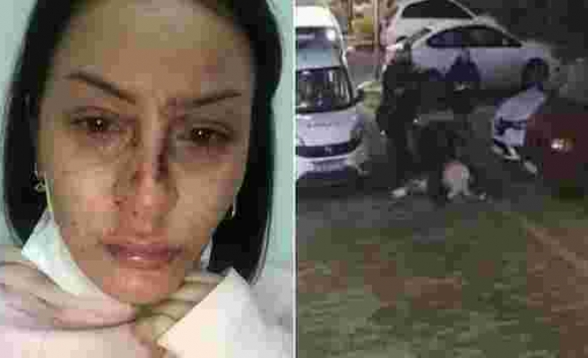 Polis Bir Kadını Yere Yatırıp Dövdü, Diğer Polisler Seyretti