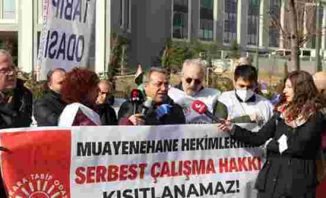 Sağlık Bakanlığı önünde protesto