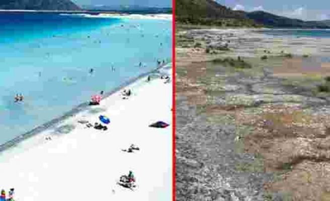 Salda Gölü'nün bataklığa dönüştüğü iddialarına cevap: Bataklık yok, su çekilmesi var - Haberler