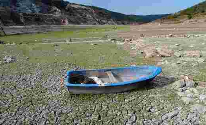 Sazlıdere Barajı'nda korkutan görüntü, su seviyesi yüzde 5’e düştü