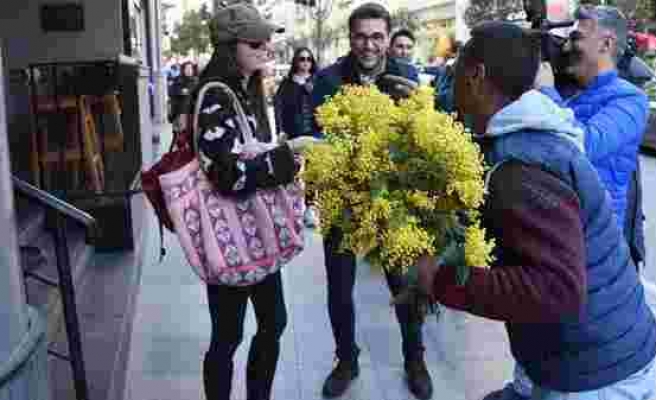 Selma Ergeç çiçekçiye tepki gösterdi
