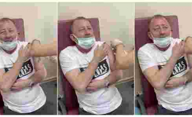 Sergen Yalçın'ın Koronavirüs Aşısı Olurken Çekilen Videosu İzleyenleri Güldürdü