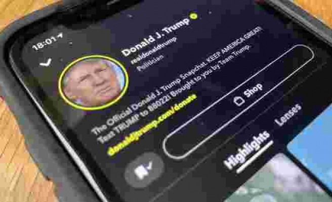 Snapchat da Trump'ın Hesabını Kapattı