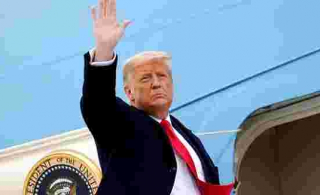 Son Dakika: Beyaz Saray'a veda eden Donald Trump: Bir şekilde geri geleceğiz