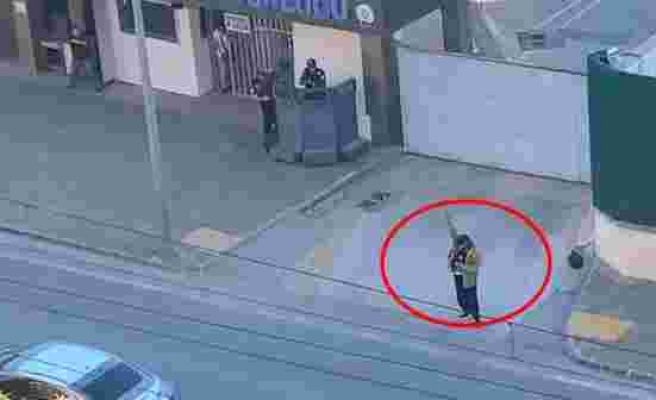 Son dakika: Gaziantep Emniyet Müdürlüğü önünde vurulan şahsın etkisiz hale getirildiği anlar kamerada - Haberler