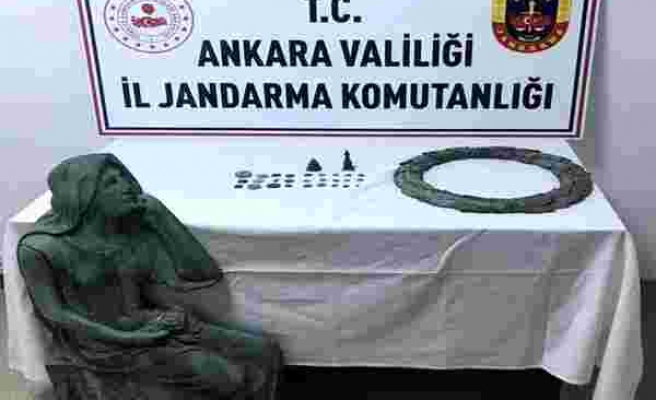 Son dakika haberleri | Ankara İl Jandarma Komutanlığından tarihi eser kaçakçılarına operasyon