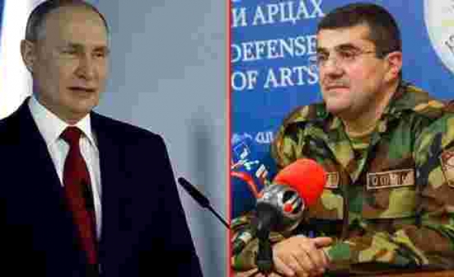 Sözde Karabağ Lideri Harutyunyan, Putin'den devreye girmesini istedi