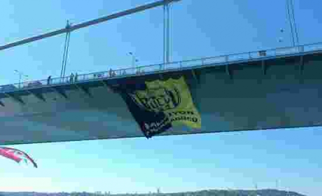 Süper Lig'e yükselen Ankaragücü'nün bayrağı İstanbul'daki boğaz köprülerine asıldı - Haberler