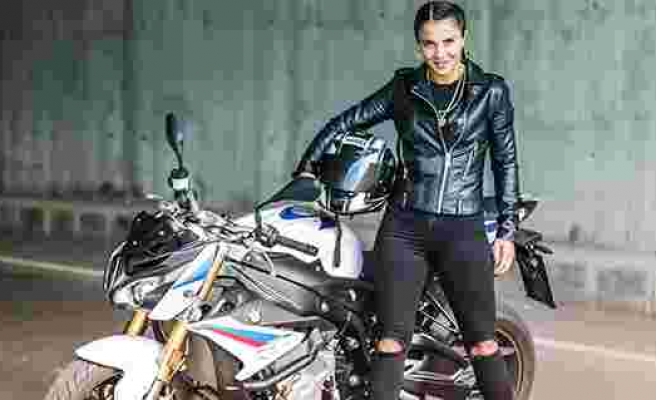 Survivor Sabriye'nin motosiklet tutkusu! Binlerce beğeni aldı