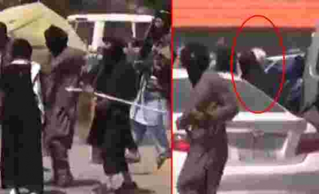 Taliban'ın başkent Kabil sokaklarındaki protestocu kadınları kırbaçladıkları görüntüler ortaya çıktı