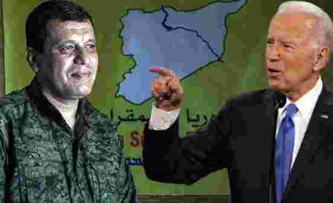 Teröristbaşı Mazlum Kobani itiraf etti: Biden bizi Suriye’de yalnız bırakmayacağının sözünü verdi