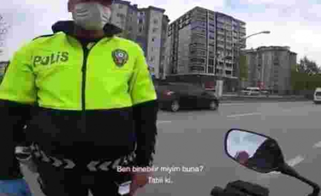 Trafik Polisi ile Vatandaş Arasında Muhteşem Diyalog: 'Binebilir miyim? Hakkını Helal Et'