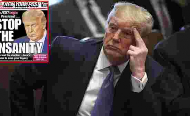 Trump'ı destekleyen gazete 'Deliliği bırak' manşetiyle çıktı