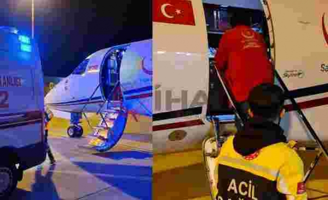 Uçak ambulansla Mardin'den Ankara'ya sevk edilen Jiyan bebeğin durumu iyi