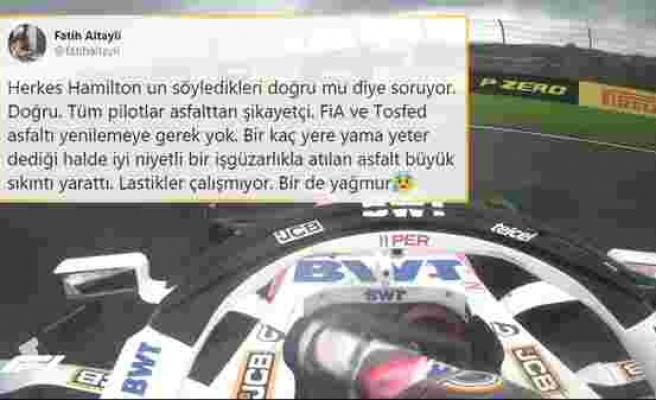 Ulaştırma Bakanı Övdü, Lewis Hamilton 'Resmen B** Gibi' Dedi: F1 Türkiye Grand Prix'sine Kaygan Zemin Damga Vuruyor