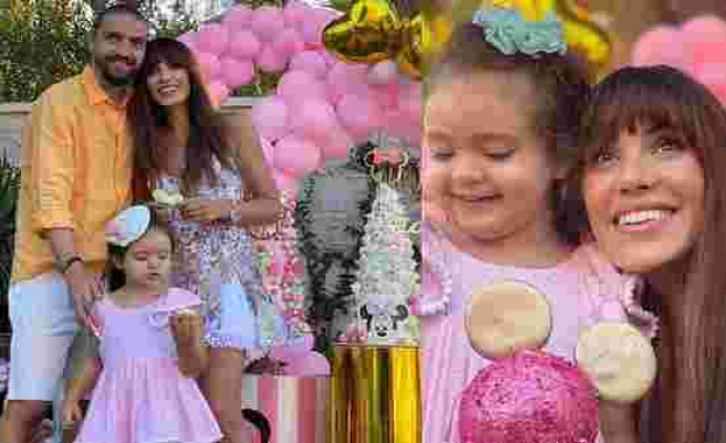 Ünlü çiftin sevimli kızları Mihran Ela üç yaşına bastı