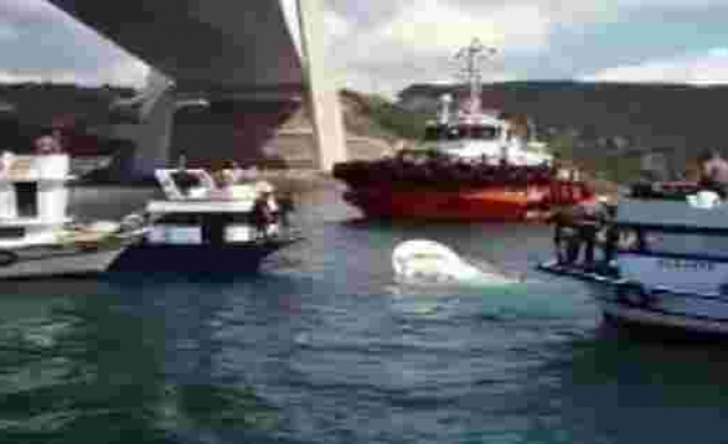 Yavuz Sultan Selim Köprüsü Altında Balıkçı Teknesine Gemi Çarptı