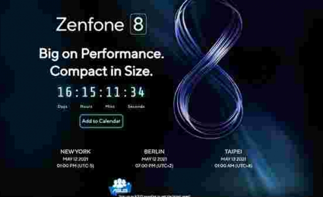 Zenfone 8 için geri sayım başladı