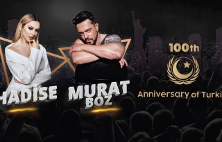 Murat Boz, Hadise ile verdiği 100. Yıl konserinden...